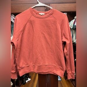 Leallo XS Rusty Red Terry Crew Fleece